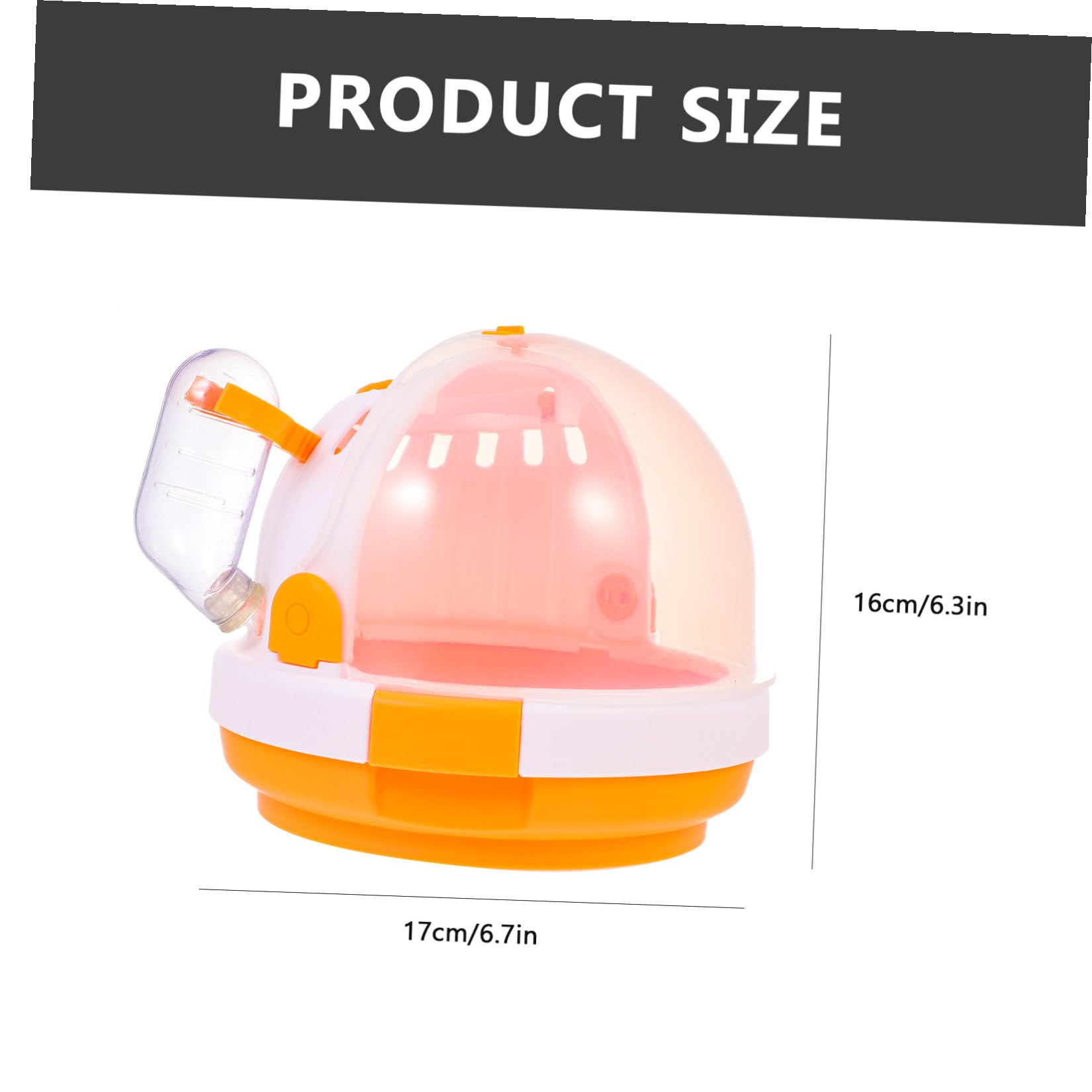 Toyvian Hamster Transportbox aus Pp Tragbar und Robust für Reisen und Außeneinsatz mit Sicherem Verschluss und Praktischem Design