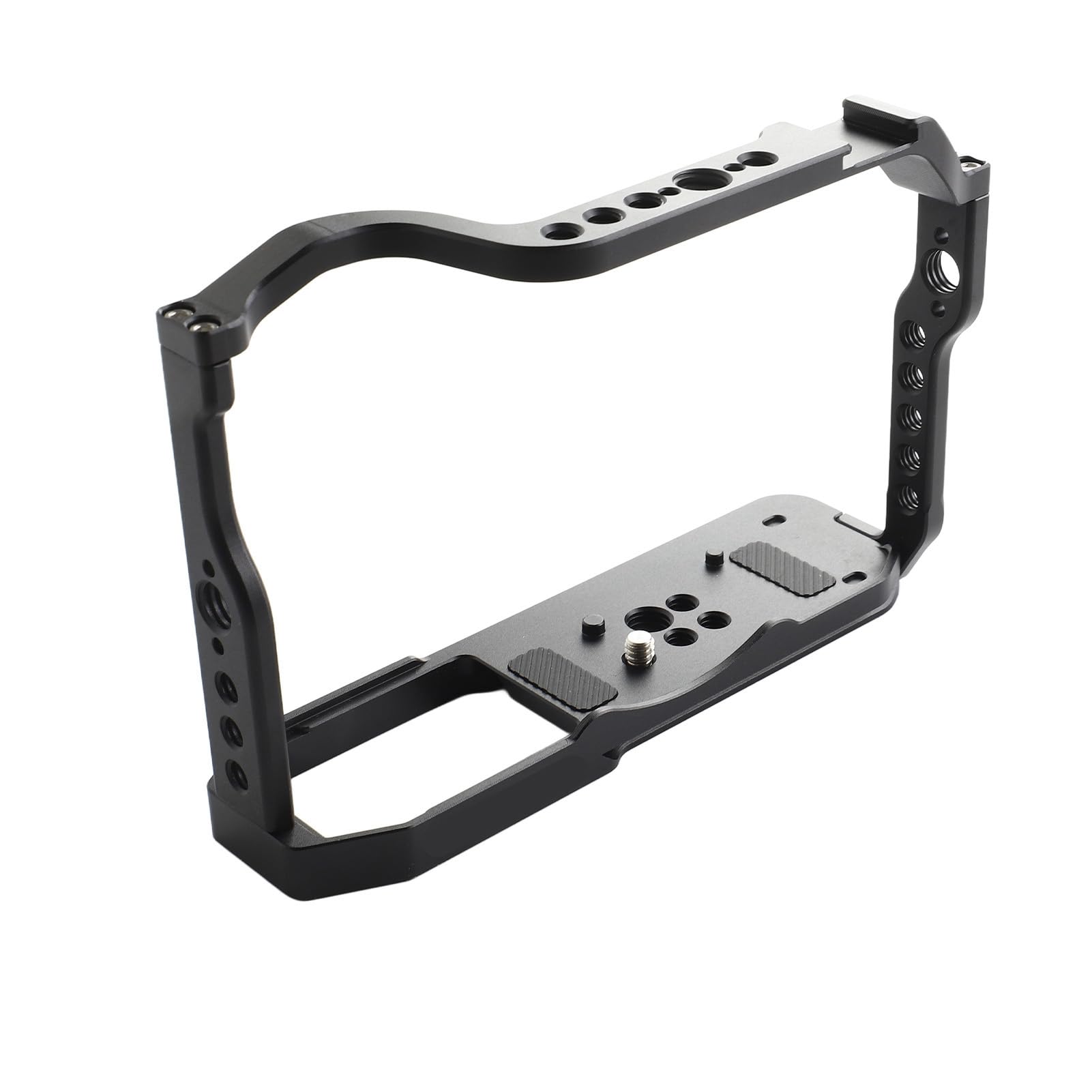 Emoshayoga Estabilizador de Plataforma de Vídeo para Jaula de Cámara, Aleación de Aluminio Duradera con Llaves Hexagonales, para DSLR ZF AF454 y Accesorios, Diseño Liviano 227 G