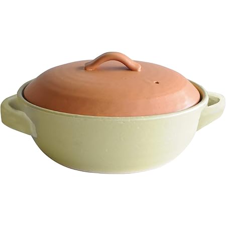 Amazon Co Jp マルヨシ陶器 Ih 土鍋 Style Orenge Green M0025 グリーン 2 2l 土鍋 Ih対応 おしゃれ 8号 M0025 ホーム キッチン