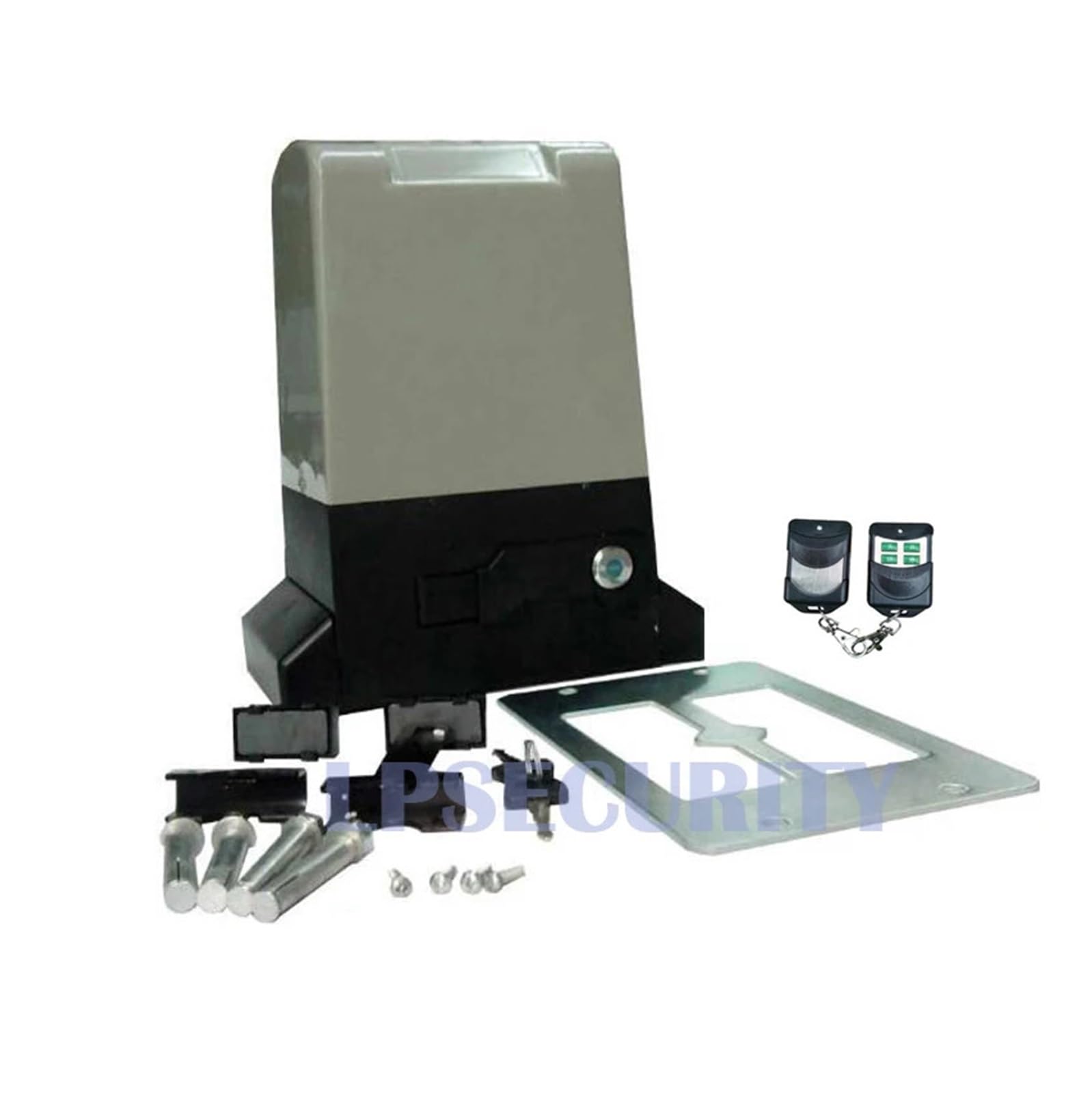 Automatic Gate Opener, Automatic Sliding Gate Opener Motor for Up to 800KGS (photocells,Button,lamp,keypad, GSM Optional)(Básico)