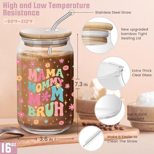 Giftsformomfromdaughtersonfunnymombirthdaygiftsideasmothersdaychristmasgiftsformomnewmommamamommymombruh16ozglasscan Urban Country Home Decor Gifts for mom from daughter son funny mom birthday gifts ideas mothers day christmas gifts for mom new mom mama mommy mom bruh 16 oz glass can urban country home decor