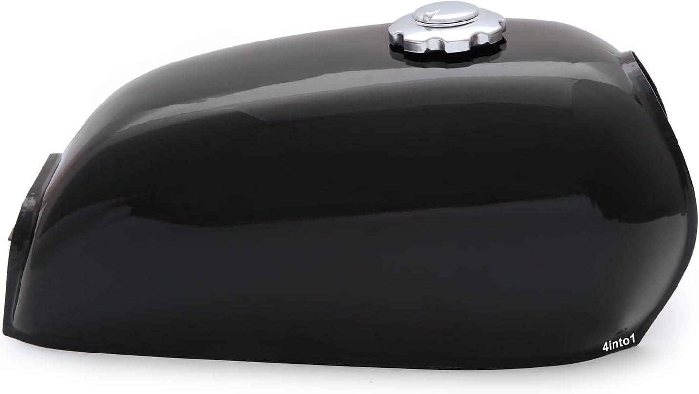 The Peanut Classic Style Gas Tank - Black - Motorcycle Gas / Fuel Tank 1.6 Gallon 6L
