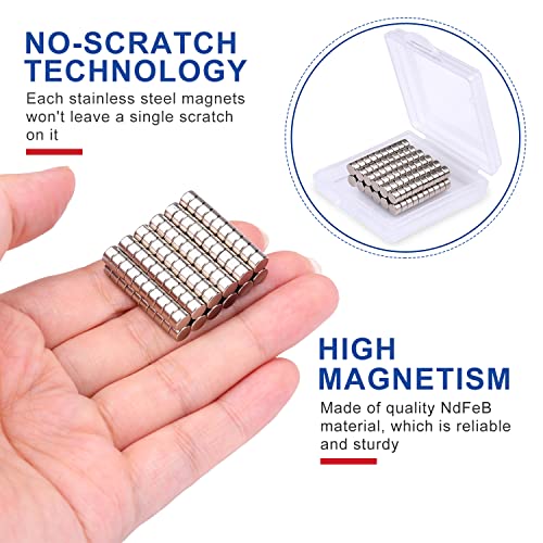 Image of DIYMAG Small Magnets, 120Pcs Mini Refrigerator Magnet for Crafts, Multi-Use Small Strong Round Fridge Magnets,Whiteboard, Billboard, Push Pin, Map Magnet