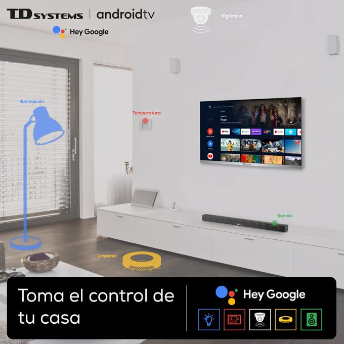 TD-Systems-Smart-TV-Hey-Google-Official-Assistant-Televisores-32-Pulgadas-Control-por-Voz-Chromecast-3X-HDMI-2X-USB-3-anos-de-garantia-K32DLX14GLE