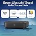 Epson Lifestudio Grand Ultra Short Throw Laser Projector 4K PRO-UHD, Sound by Bose Technology and Downloadable App, Built-In Google TV for Easy Streaming, Plus 3-Chip 3LCD Technology - Black