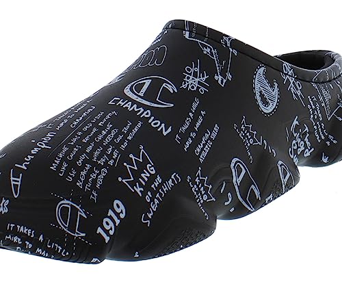 Champion Super Meloso Doodle GS Slide Boys Shoes Size 4, Color: Core Black/Pure White-Onyx Black3