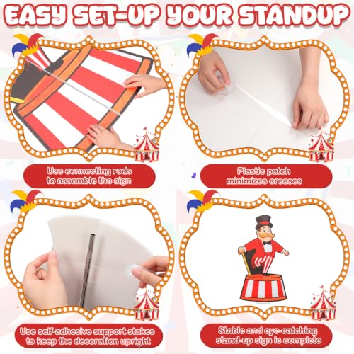 Image of Qunclay 4ft Circus Trainer Cardboard Cutout Carnival Party Decoration