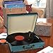 Tocadiscos Bluetooth con Estéreo Altavoces, Tocadiscos de Vinilo de Estilo Vintage, 33/45/78...