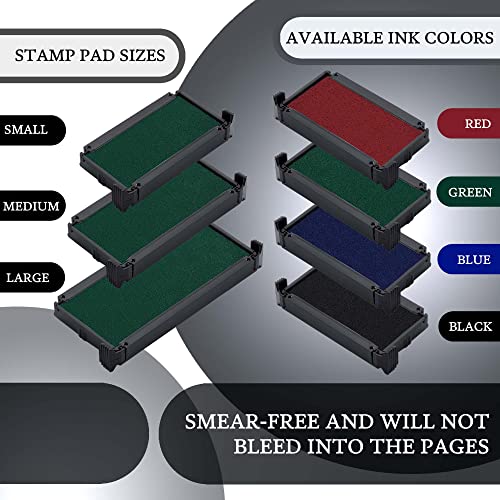 Promot P4-1847, Trodat 4912 Replacement Ink Pad - Replacement Ink For Self Inking Stamp, Color Impression Ink Pad Refill, Self Ink Stamps For Office, Professional & Business Stamping Supplies, Green #TOP2