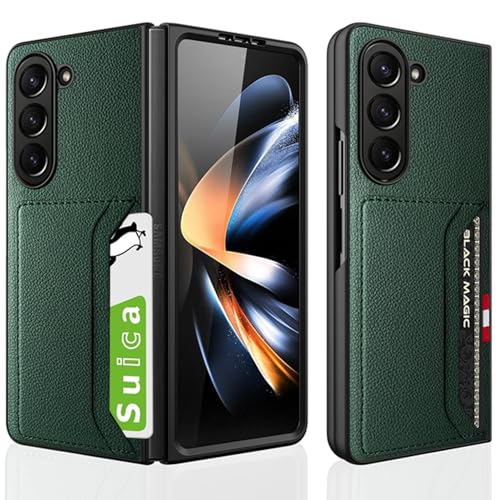 適用 Galaxy Z Fold6 5G SC-55E SCG28 ケース カード収納 背面2枚 ギャラクシーZ フォールド6 カード 背面 耐衝撃 ハードケース GalaxyFold6 スマホケース カバー Case 【GoKIGIoD】 背面ポケット