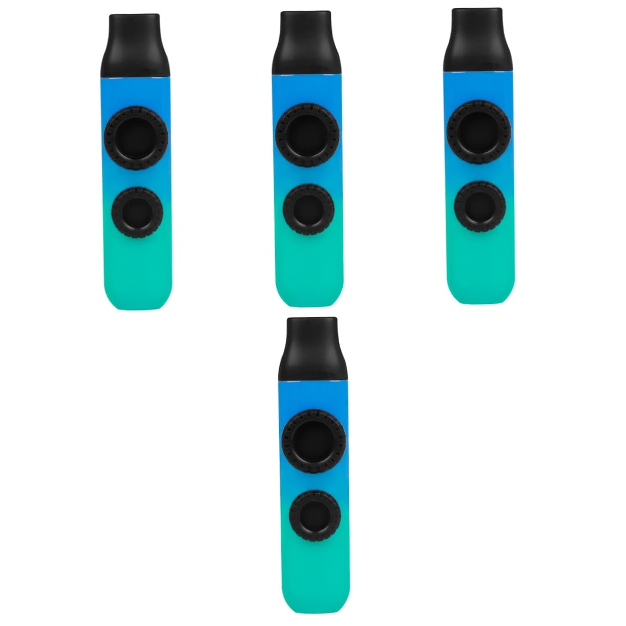 TOYANDONA 4juegos Kazoo Profesional Para Niño Niña y Adultos Doble Agujero Instrumento Musical Para Acompañar Guitarra Ukelele Violín y Piano Diseño Gradiente Fácil De Tocar