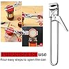 Verstelbare Jar Opener, Multifunctionele Labor-Saving Blikopener Gadget, Professionele bierflesopener Verstelbare RVS Jar Deksel Blikopeners Gripper Multifunctionele Keukenbenodigdheden - Image 5