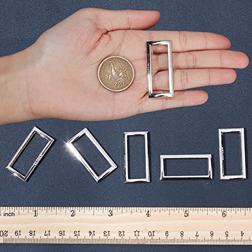 GORGECRAFT 1 Scatola 20 Anelli Rettangolari Piatti...