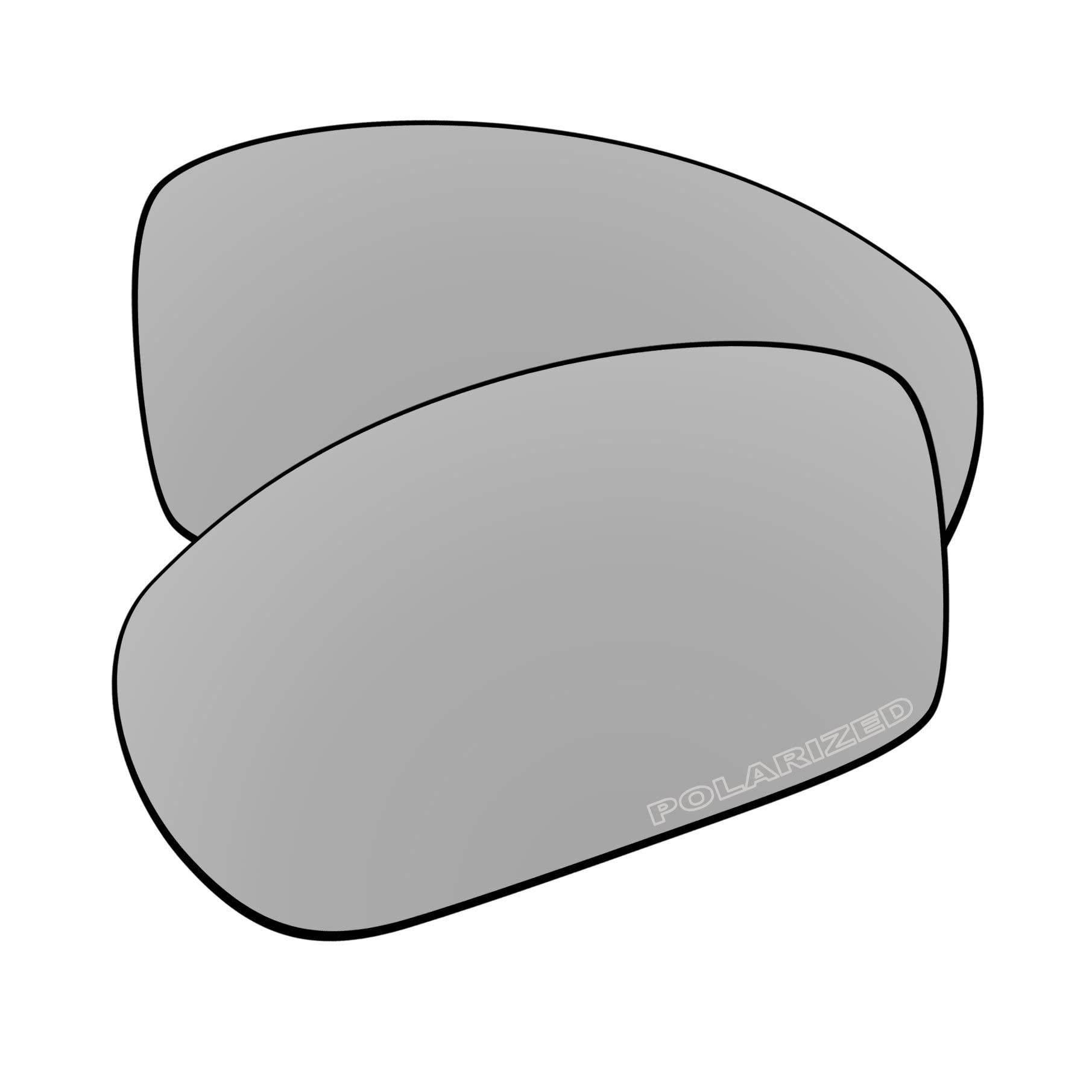 EZReplace Verres de rechange pour lunettes de soleil Oakley Valve 2014 OO9236 (verres polarisés), Polycarbonate argenté mis à jour, Taille unique