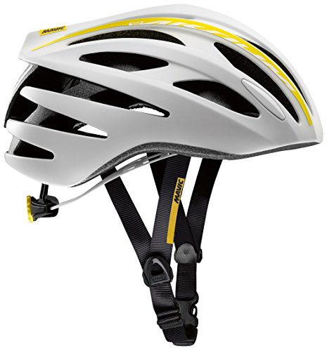 Mavic Aksium Elite Helmet White/Colza Yellow, L