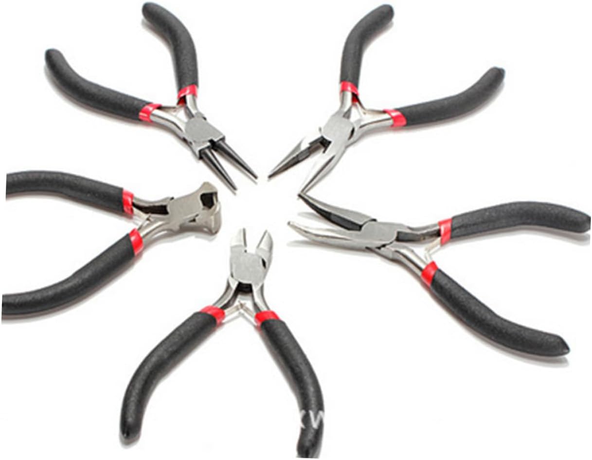 5Pcs Mini Jewelry Plier Set for DIY Craft and Beading