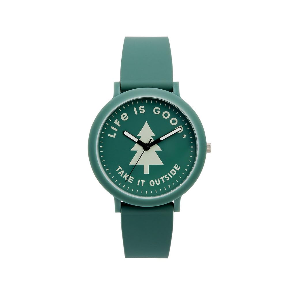 Speidel Life is Good 40mm Watch, Comfortable Silicone Strap, Lightweight Matte Case, Easy to Read Dial with Fun Graphic Designs, Casual Everyday Watch - 5