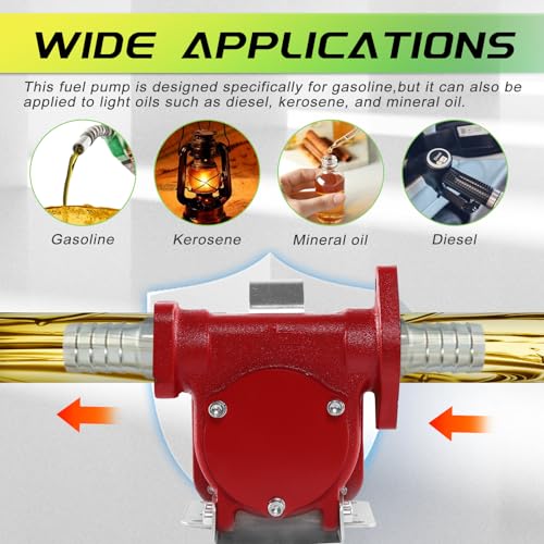 Prunkuar JX0015-FILTER Fuel Transfer Pump 12 Volt W/Manual Nozzle, 10 Gpm High Flow Dc Diesel Transfer Pump, Gas Heavy Duty Transfer Pump thumb #5