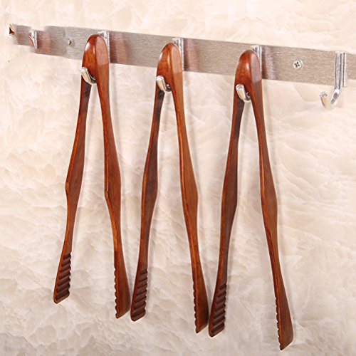 DOITOOL Pinze da cucina in legno, 2 pezzi, pinze