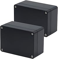 Vista 8 de Caja de Proyecto Caja de conexiones de plástico ABS Negra Cajas eléctricas IP65 impermeables para bricolaje Caja de conexiones electrónicas