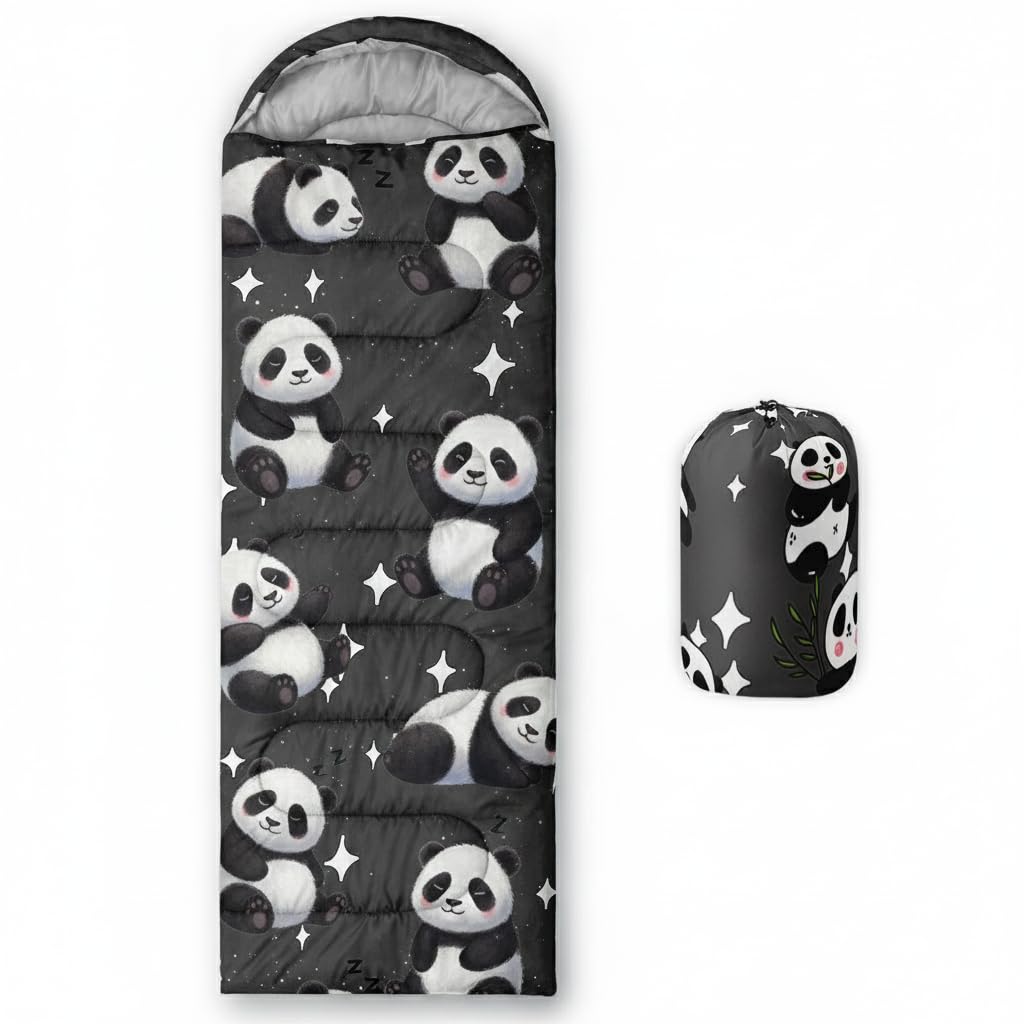 QOOMO Ball Flower Camping Sleeping Bags,3 Season Warm &amp; Cool Weather,Lightweight,Waterproof Sleeping Bags for Adults &amp; Kids,Traveling,and Outdoors,Camping Gear Equipment
