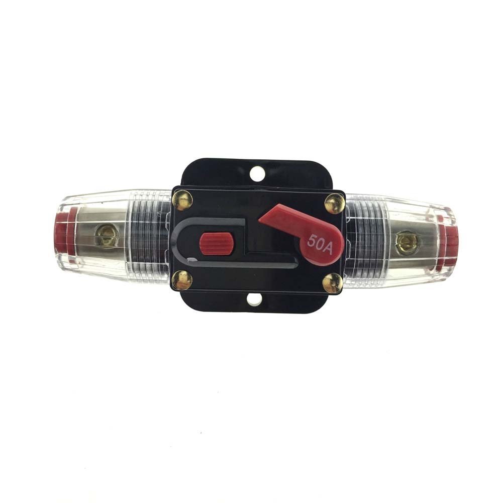 ZOOKOTO 12V-24V DC 50A Car Audio Inline Circuit Breaker