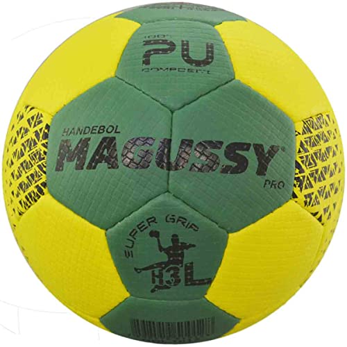 Kit C/ 6 Bolas Magussy Handebol Profissional PU Super Grip H3L
