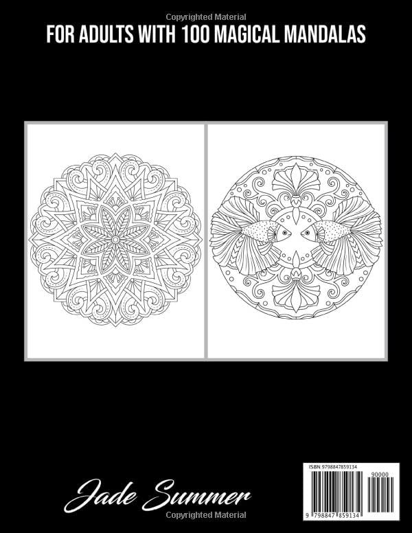 Image of Mandala Coloring Book: For Adults with 100 Magical Mandalas