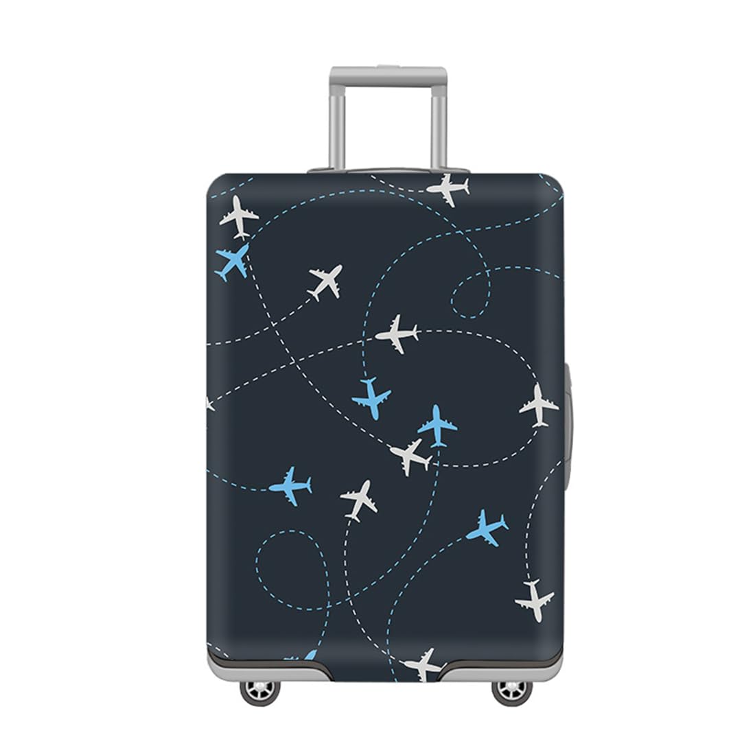 Yjia Unisex Flight Suitcase Cover, Thickened Elastic Luggage Cover For 18-32Inch Luggage, Travel Suitcase Covers, Dustproof & Scratchproof Luggage Protector (, M)
