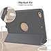SEYMAC stock Case for iPad 9.7 inch 5th/6th Generation Case, Smart Magnetic Auto Sleep/Wake Cover with Stand Feature for iPad 2017/2018 Release Model (Gray/Gray)