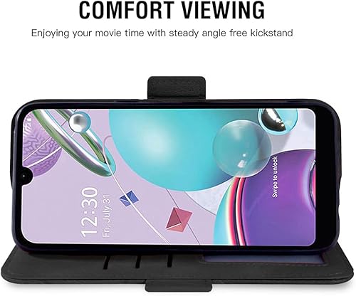 Miniatura 10 de Compatible con LG Aristo 5K31Fortune 3Phoenix 5K8xTribute MonarchRisio 4 - Funda tipo cartera de vidrio templado para LGK31 Rebel K 31 31K Aristo5