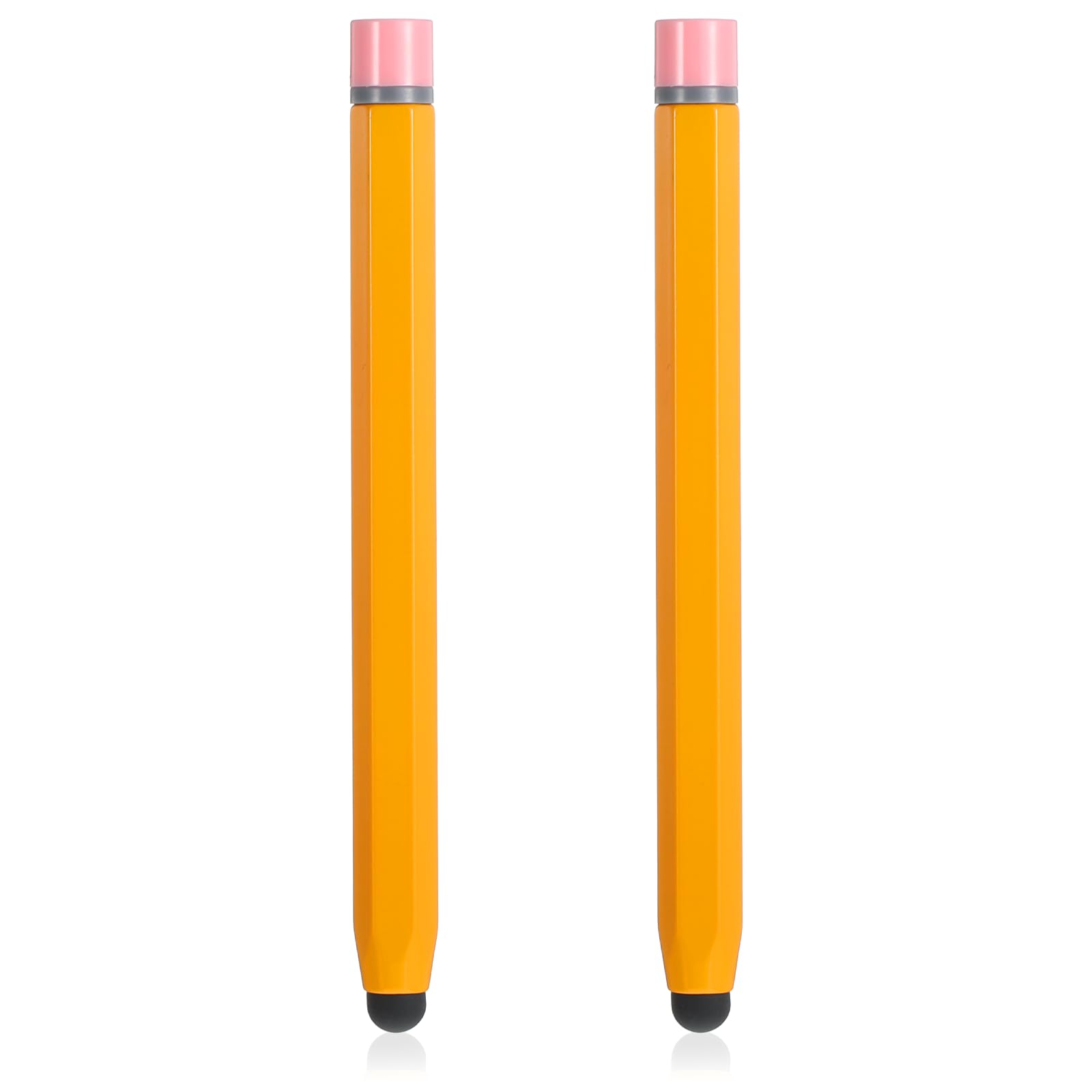 2 Pcs Smart Board Pen Yellow High Sensitivity Precision Stylus Pen 2 in 1 Electronic Screen Writing Pens