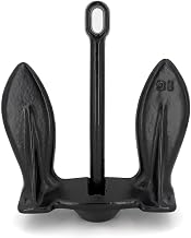 Boat Anchor Deep Water Navy Style Holds Up To 24 Feet Length Boat 20 Pound 10-3/4 Inch Length x 4-1/4 Inch Width x 16 Inch Height PE Coated