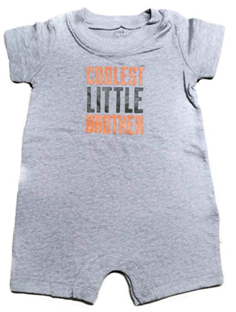 Carter's Baby Boys' 1 Piece Grey Coolest Little Brother Romper - 6 Months