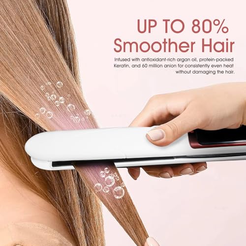 Plancha de Pelo Cerámica Profesional 1 Pulgada Blanca miniatura 4
