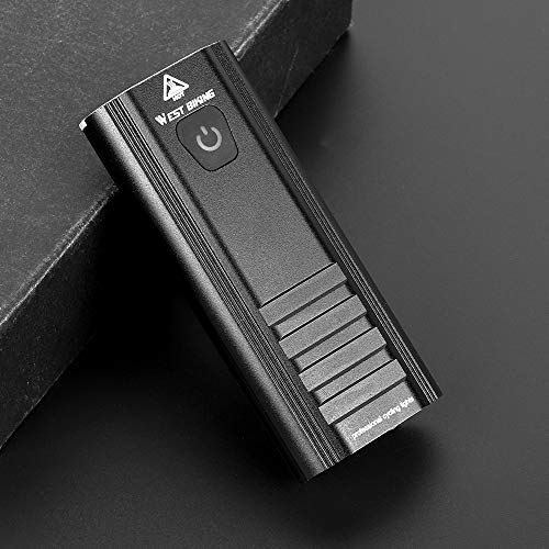 Andoer Lanterna com luz de ciclismo USB recarregável MTB bicicleta luzes dianteiras lâmpada farol de