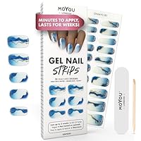 MOYOU LONDON Autocollants Auto-adhésifs Pour Ongles En Gel Semi-durci, Lampe UV/LED Requise, 20 Enveloppes De Vernis à Ongles En Gel, Autocollants Pour Nail Art - Heart To Get