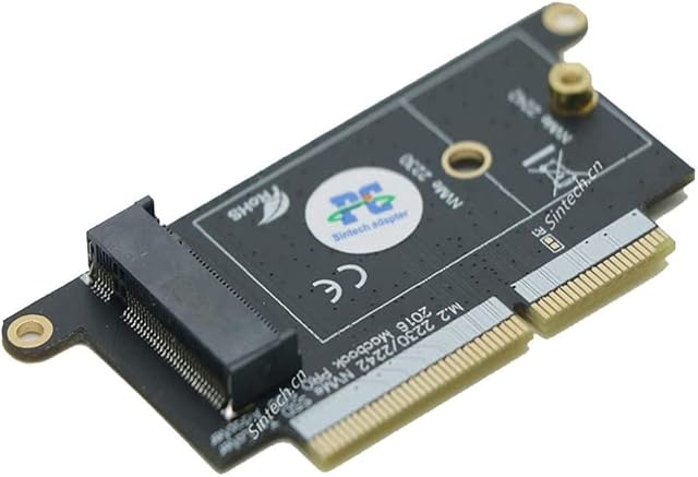 Sintech M.2 NVMe 2230/2242 SSD Upgrade Card,Compatible for MacBook PRO A1708 Non-Touch Bar Models(Late 2016-Mid 2017 Year)