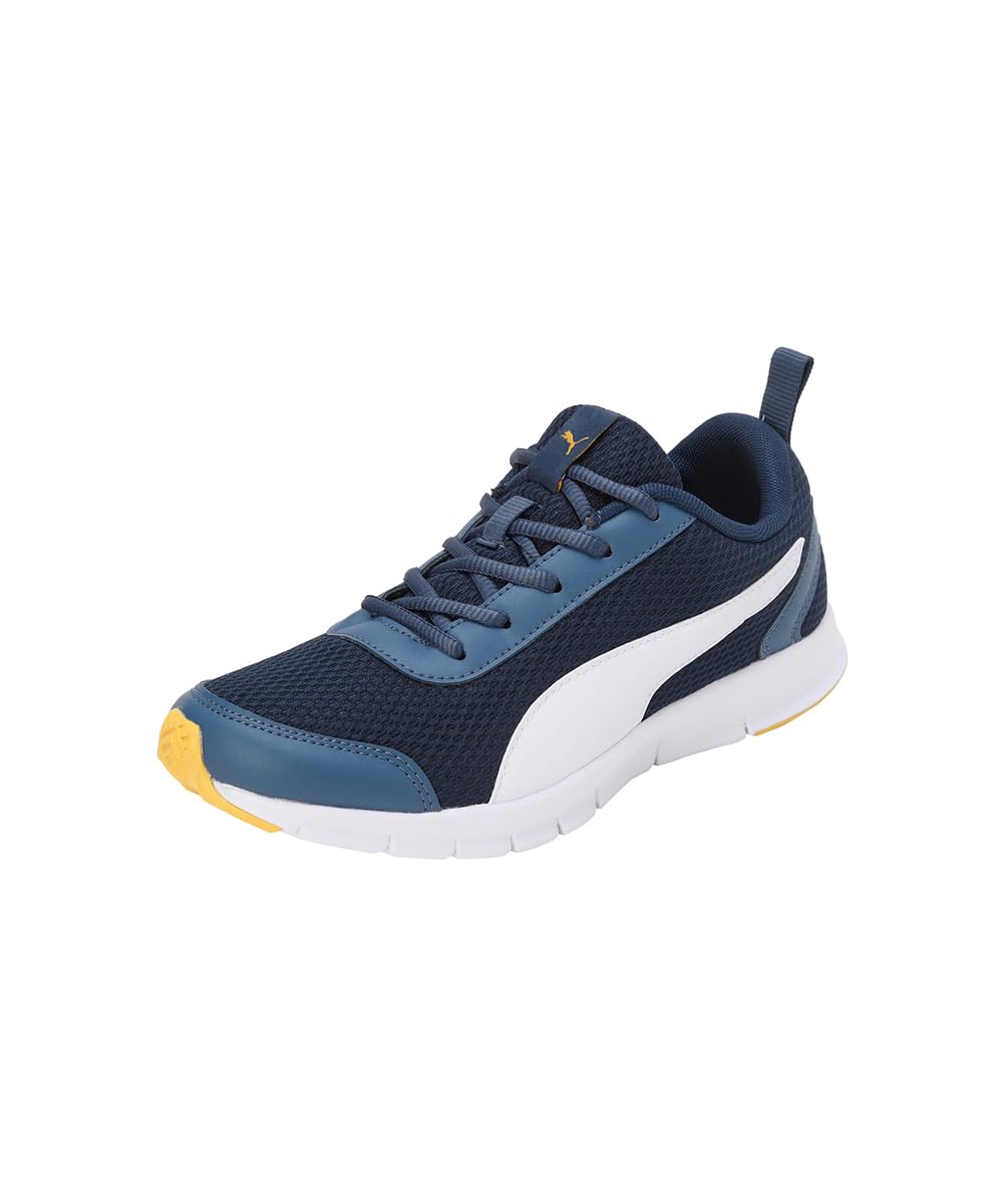 Puma Unisex-Kid Racer JR V3 Dark Denim-White-Spectra Yellow Sneaker - 4 UK (39902401) (B0CBQ3KL43) Amazon Price History, Amazon Price Tracker