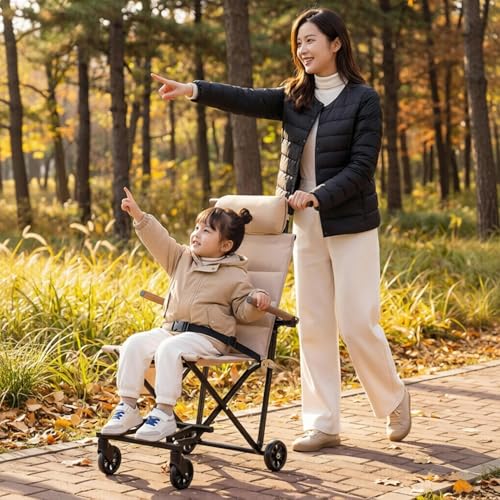 Fauteuil roulant de transport pliable et inclinable pour senior