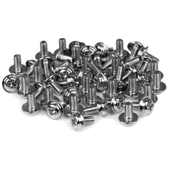 StarTech.com PC Mounting Computer Screws M3 x 1/4in Long Standoff - Screw kit - 0.2 in (Pack of 50), TAA (SCREWM3)
