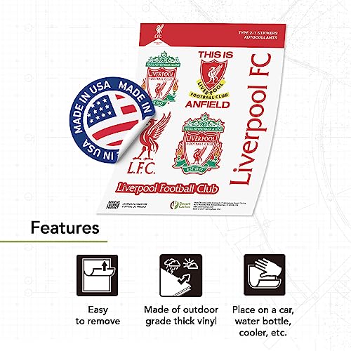 Desert Cactus Liverpool FC Sticker Decal Vinyl English Anfield Football Soccer Premier League Laptop Water Bottle Car Scrapbook (Type 2-1)