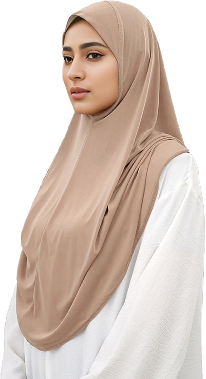Ready To Wear Hijab For Women Instant Turban Stretch Soft Muslim Scarf For Prayer Long Hijabs Islamic Jersey Abaya - Image 6