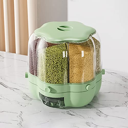 Evite derrames de granos pequeños usando este dispensador de arroz 6 en 1