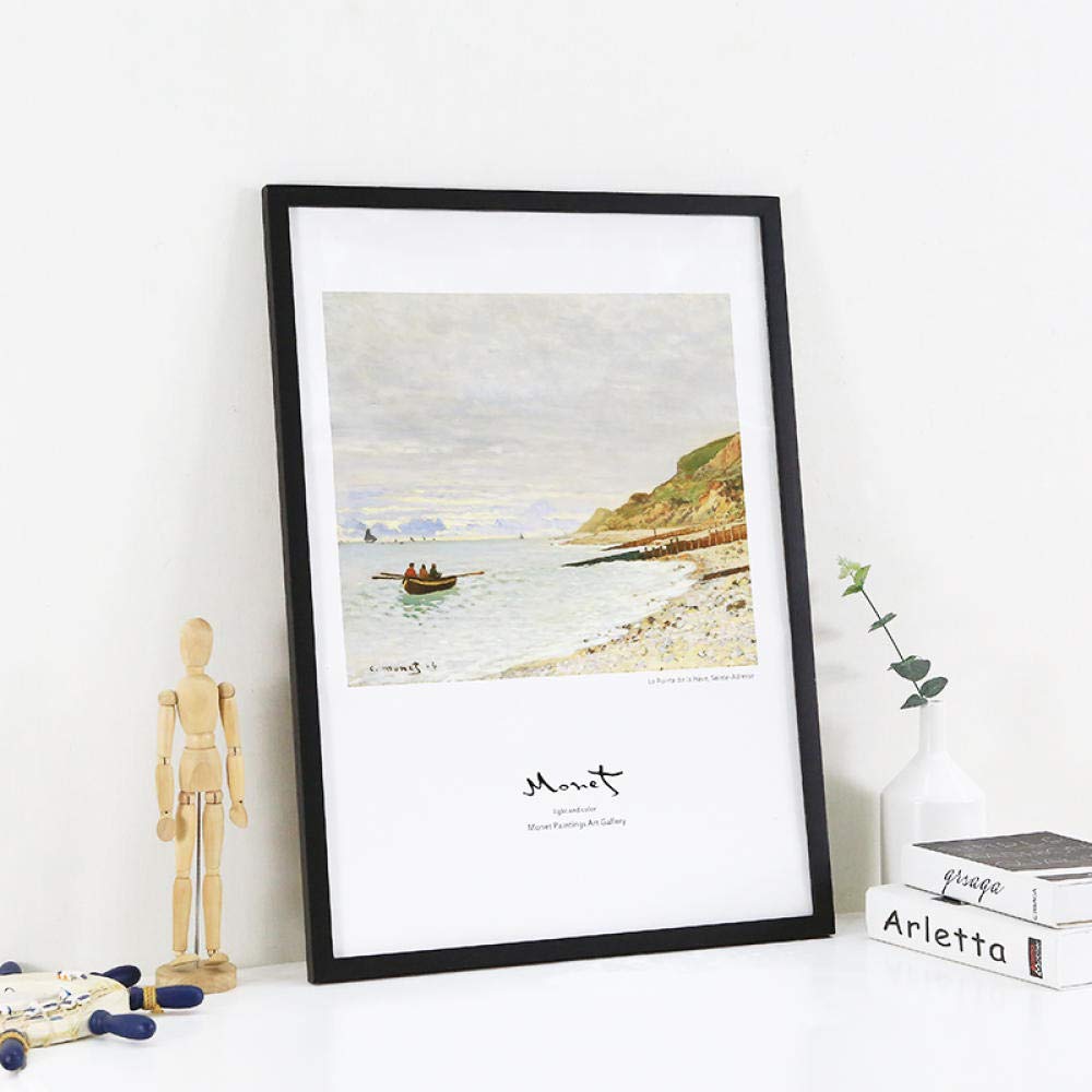 Bilderrahmen Personalisiertes Geschenk Massivholz Einfache Wand 26,5 × 38 cm Weiß
