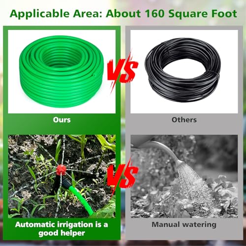 Drip-Irrigation-System-for-Gardening-100FT-Efficient-Watering-Kit-with-Hose-Nozzles-Easy-Installation-Maintenance-Ideal-for-Vegetables-Flowers-Lawns-Durable-Eco-Friendly