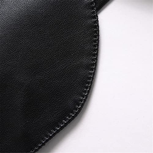 Veste en cuir grande taille pour homme blazer automne décontracté noir XXXL