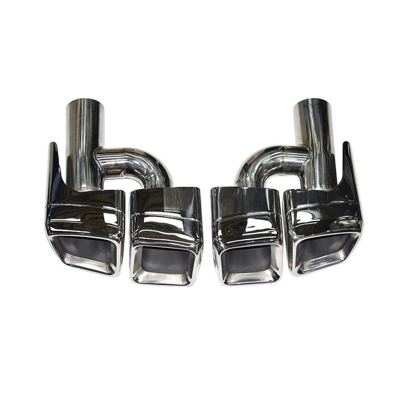 Embout d'échappement Mercedes W212 E63 CLS63 W204 tuyau silencieux acier inoxydable Silvery
