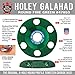 King Arthur's Tools Original and Patented Round Fine Green Holey Galahad Tungsten Carbide Disc for Woodworking, Shaping, and Smoothing - Fits most Standard 4 1/2