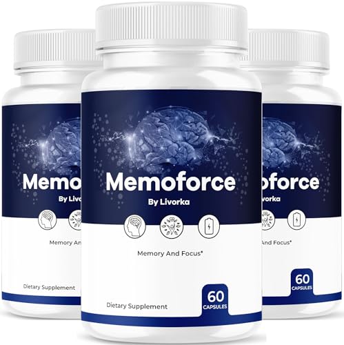 (3 Pack) Memoforce Brain Supplement - Official Memoforce Premium Formula Pills, Advanced Support Memo Force Brain Supplement For Wellness & Overall Health, Memoforce Reviews, 180 Capsules For 3 Months